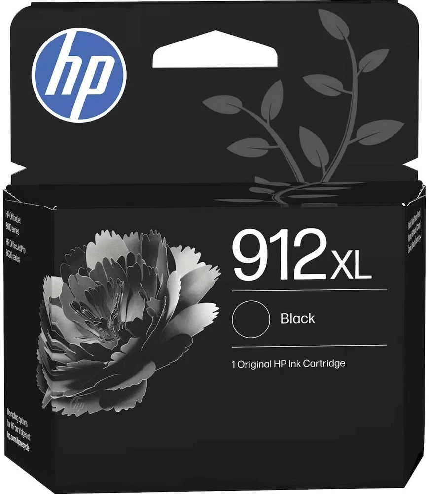 Spausdintuvas Hewlett Packard (HP) HP 912XL didelės talpos juodas originalus rašalo kasetė