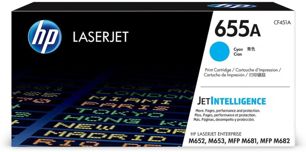 Hewlett Packard (HP) HP Nr.655A (CF451A), žydra kasetė