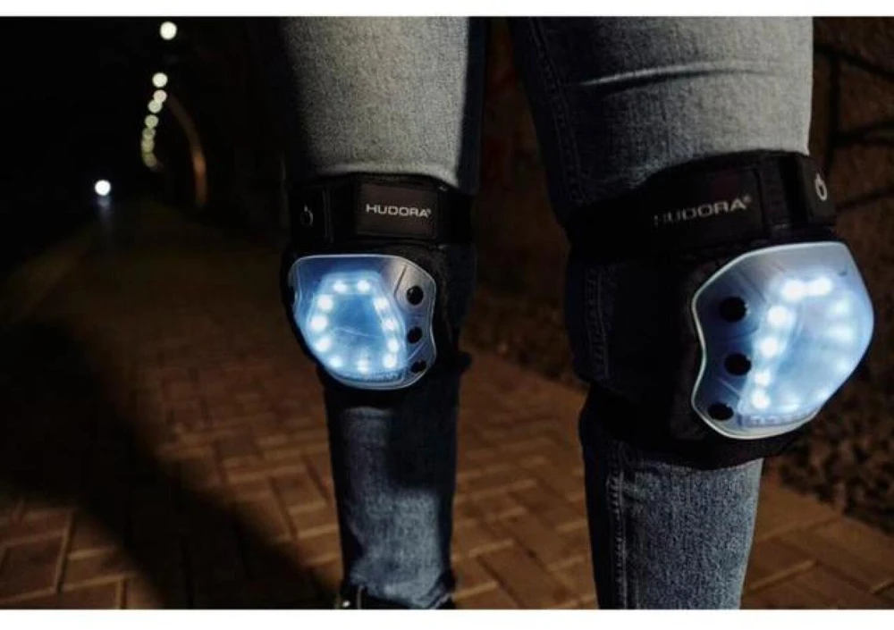 Hudora LED Protektoren (juodas, Gr. S)