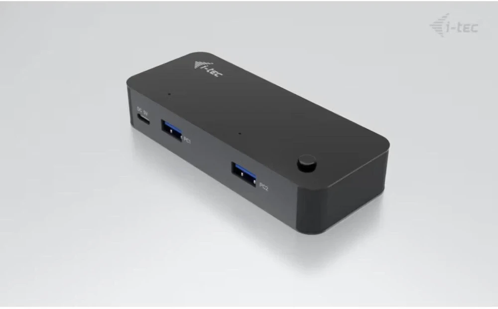 I-tec USB-C/USB-A Universalus KVM HUB 2x USB-C (5Gbps) + 2x USB-A 3.0 (5Gbps) USB-C Maitinimas 5V/3A-15W max (2x kabeliai 100cm)