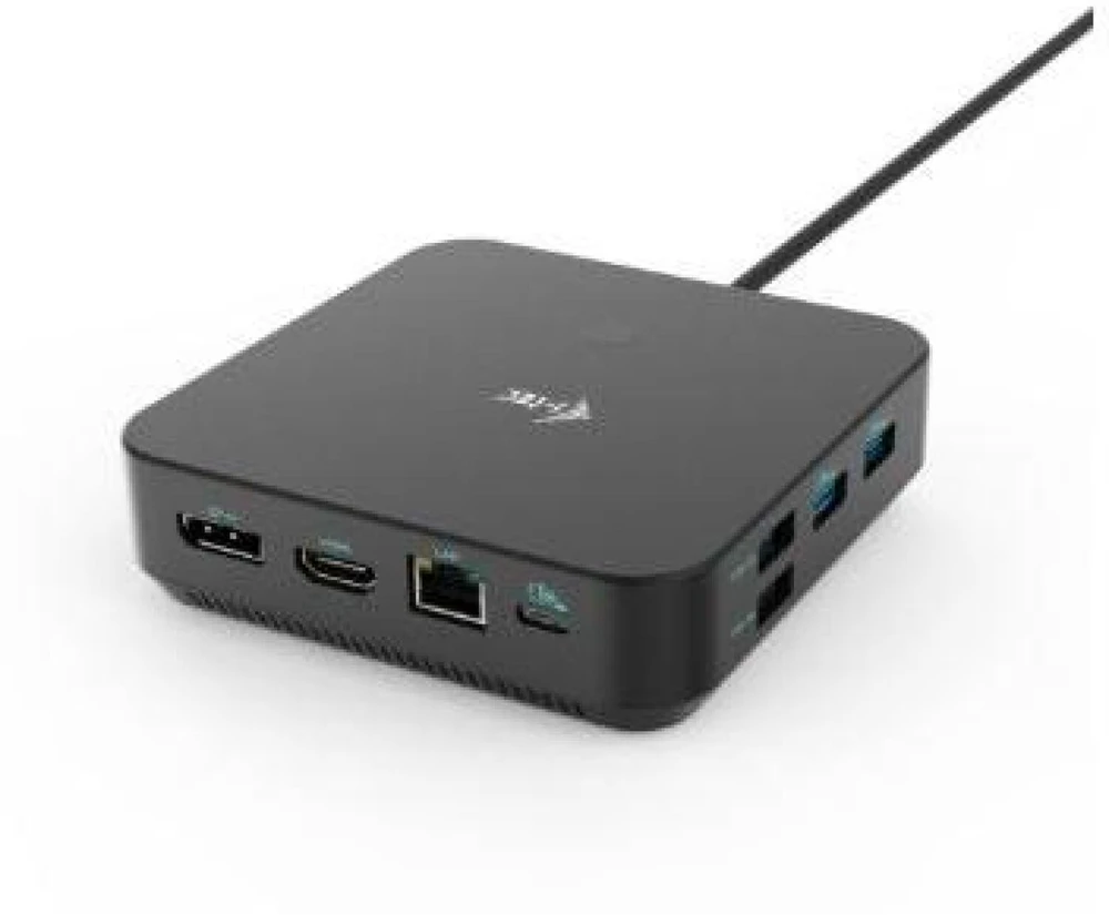 I-TEC USB-C HDMI dviejų DP prijungimo stotelė su maitinimo tiekimu 100 W + I-tec universalus įkroviklis 112 W