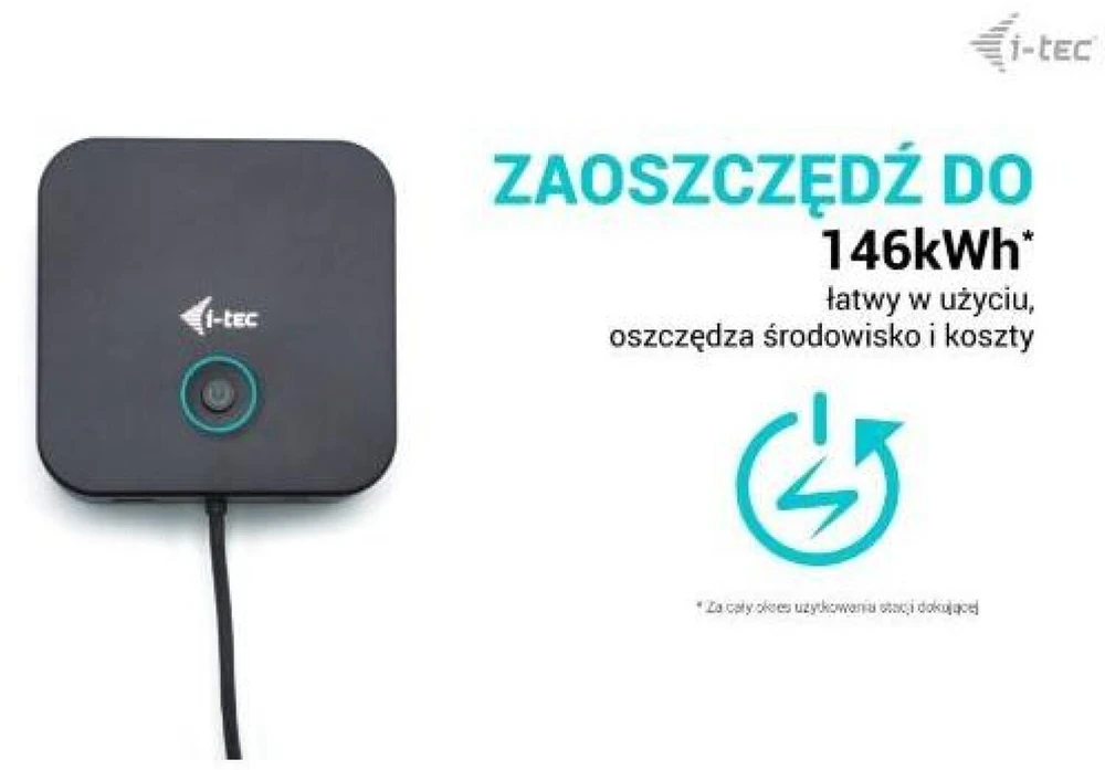 I-TEC USB-C HDMI dviejų DP prijungimo stotelė su maitinimo tiekimu 100 W + I-tec universalus įkroviklis 112 W