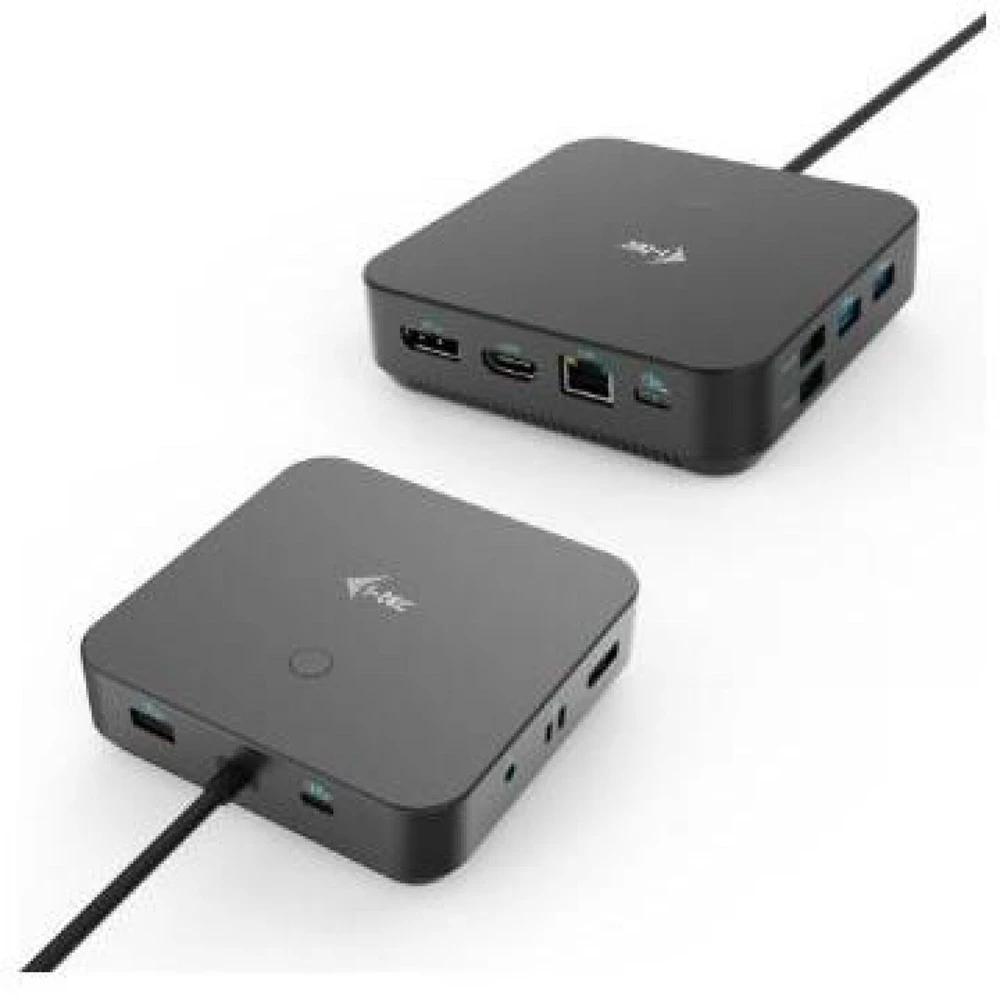 I-TEC USB-C HDMI dviejų DP prijungimo stotelė su maitinimo tiekimu 100 W + I-tec universalus įkroviklis 112 W