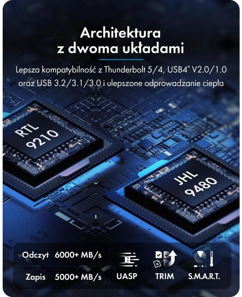 Carruzzo ICY BOX Diamond Case 1980 SSD korpusas Juoda M.2
