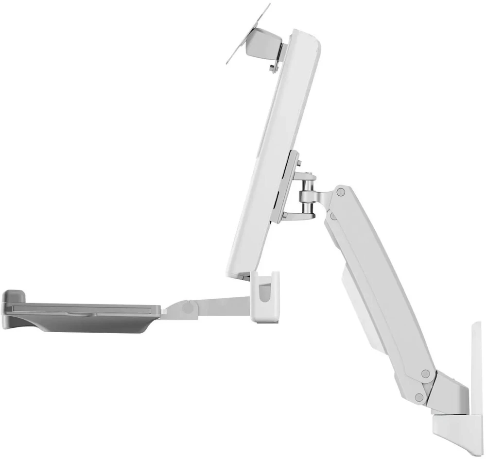 ICYBOX IB-MS600-W Icy Box Sieninis laikiklis iki 24 (61 cm) ekranui su pelė ir klaviatūros darbo vieta