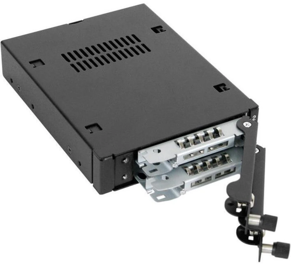 Carruzzo Icy Dock MB492SKL-B diskų įrenginio skyriaus dangtelis Juoda