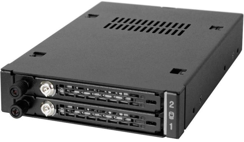Carruzzo Icy Dock MB492SKL-B diskų įrenginio skyriaus dangtelis Juoda
