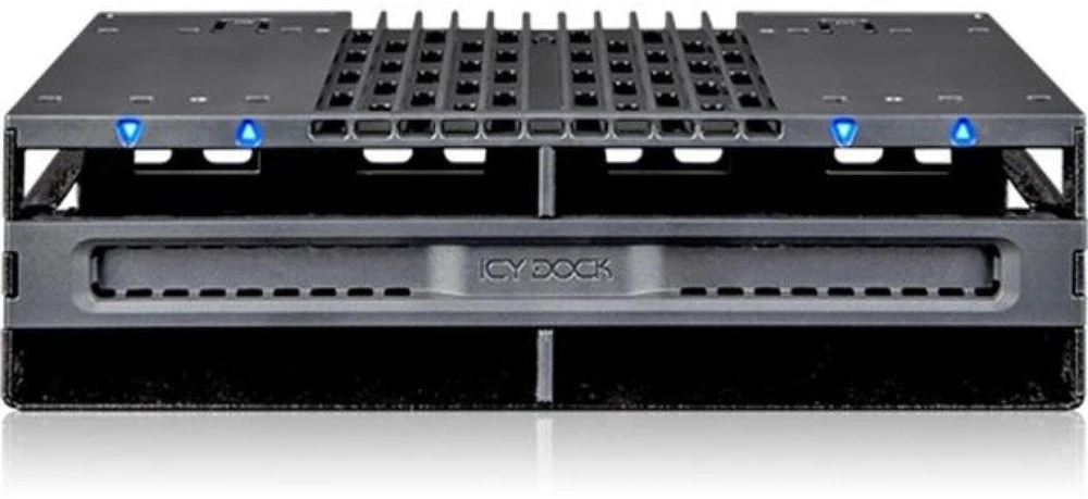 Carruzzo Icy Dock MB024SP-B saugojimo diskų korpusas HDD / SSD aptvaras Juoda 2.5″