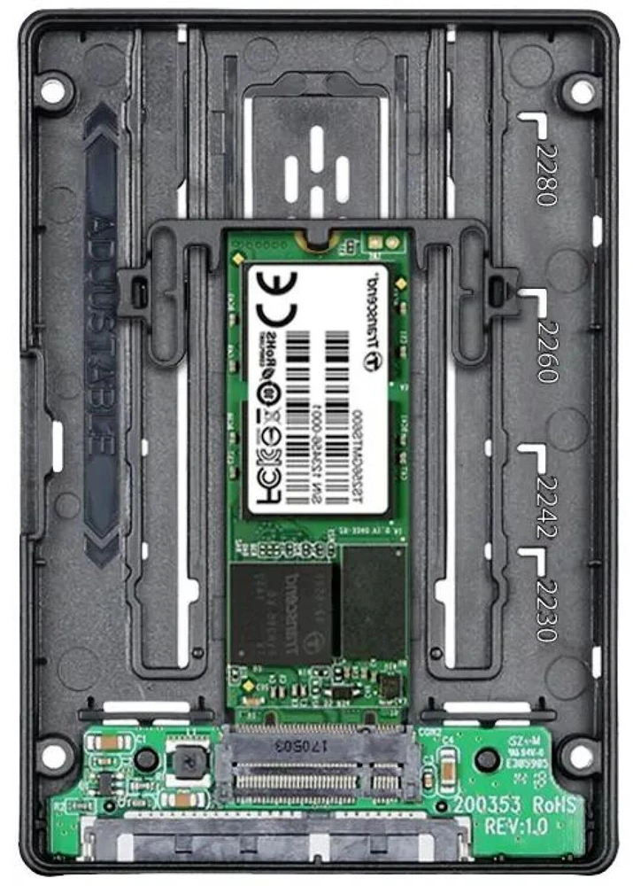 „Icy Dock“ M.2 SATA – 2,5 colio SATA (MB703M2P-B)