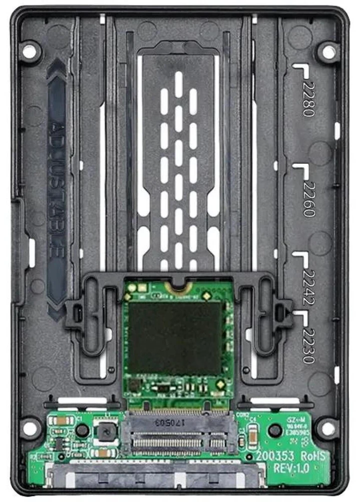 „Icy Dock“ M.2 SATA – 2,5 colio SATA (MB703M2P-B)