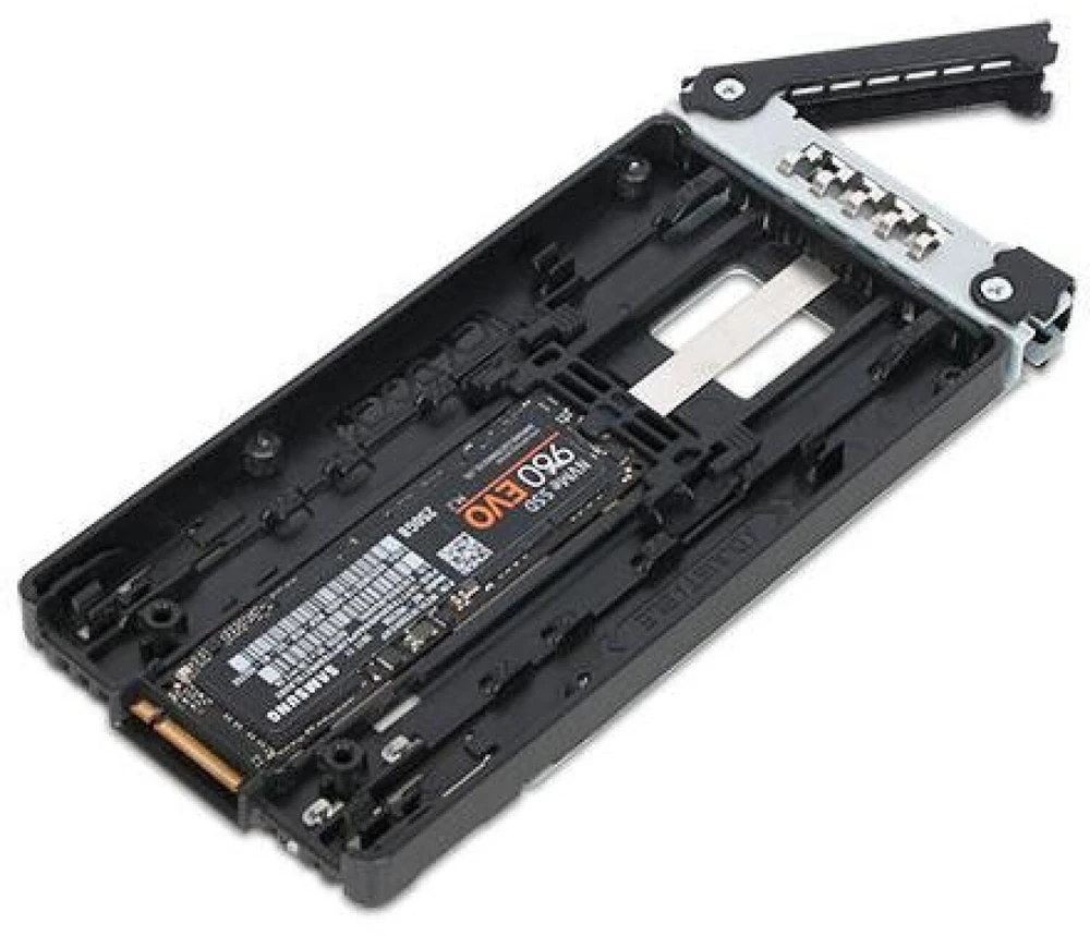 Carruzzo Icy Dock MB834TP-B saugojimo diskų korpusas SSD korpusas Aliuminis, Juoda 2.5″