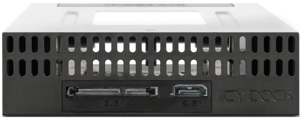 Carruzzo Icy Dock MB795SP-B diskų įrenginio skyriaus dangtelis 2,5/3,5″ Atminties disko dėklas Juoda