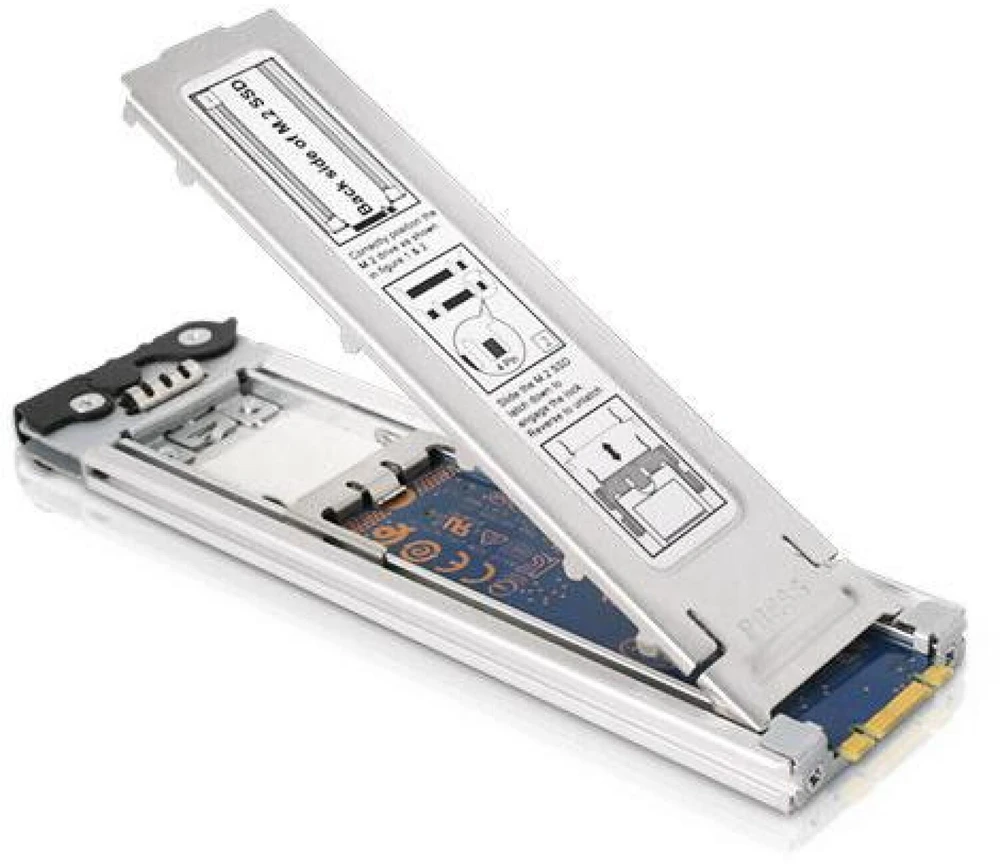 Carruzzo Icy Dock MB840TP-B saugojimo diskų korpusas SSD korpusas Aliuminis, Juoda M.2