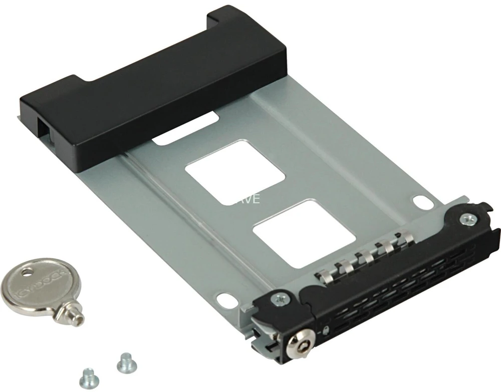 Carruzzo Icy Dock MB996TK-B saugojimo diskų korpusas HDD / SSD aptvaras Aliuminis, Juoda 2.5″