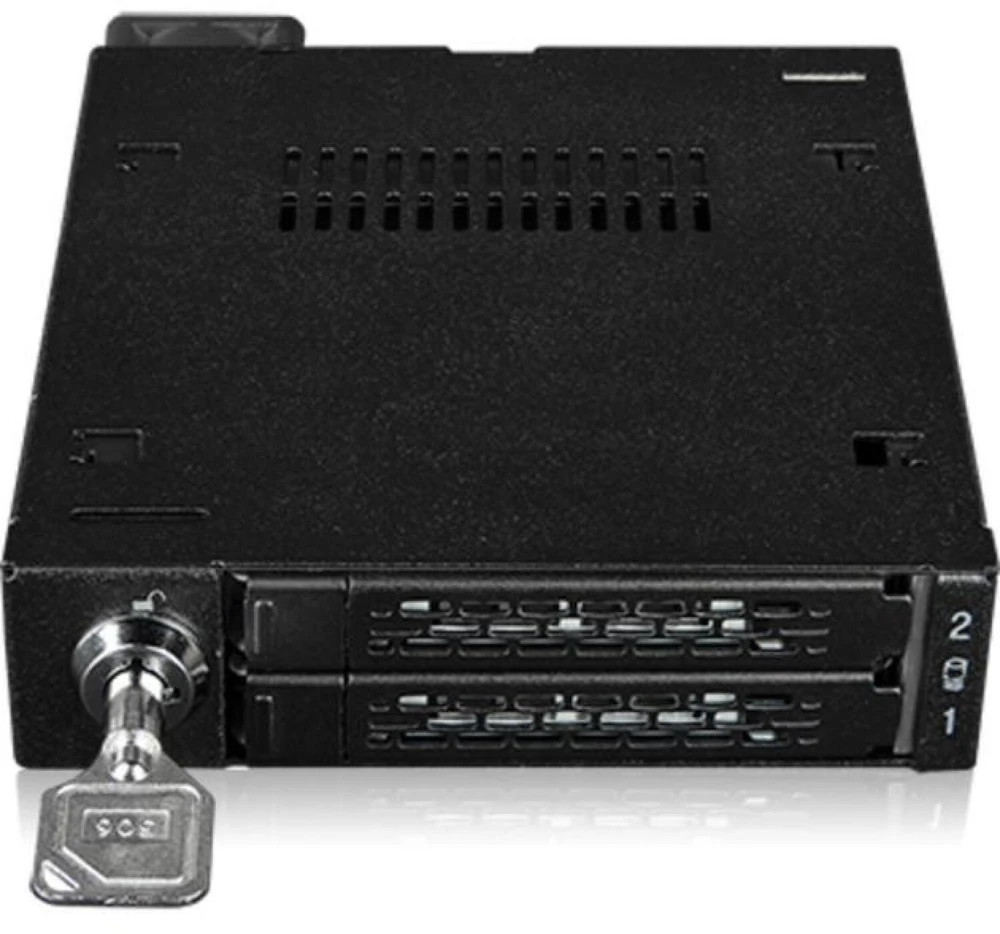 Icy Dock Einbaurahmen IcyDock 2x6,3cm U.2/U.3 NVMe 3,5" SSD sw