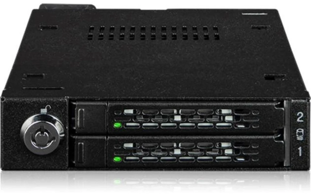 Icy Dock Einbaurahmen IcyDock 2x6,3cm U.2/U.3 NVMe 3,5" SSD sw