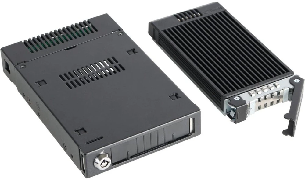 Carruzzo Icy Dock MB601M2K-1B saugojimo diskų korpusas SSD korpusas Juoda 3.5″