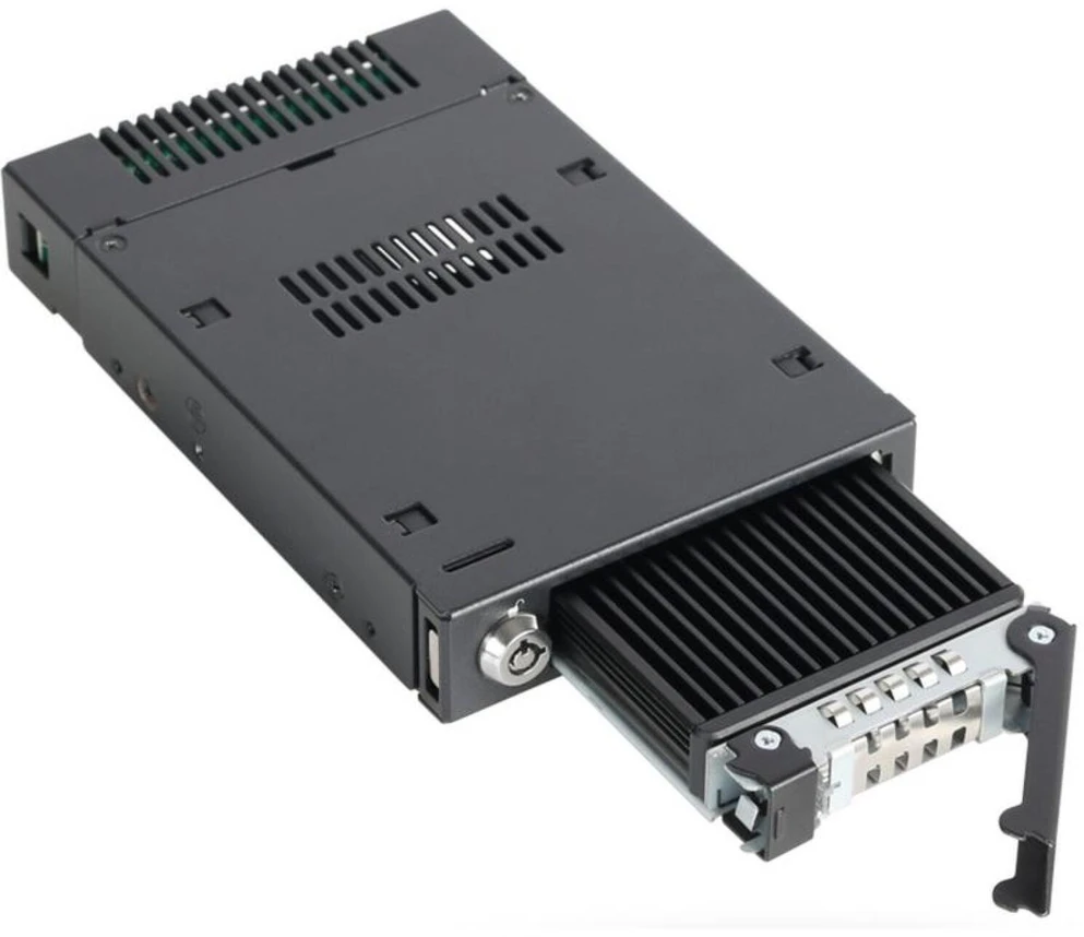 Carruzzo Icy Dock MB601M2K-1B saugojimo diskų korpusas SSD korpusas Juoda 3.5″