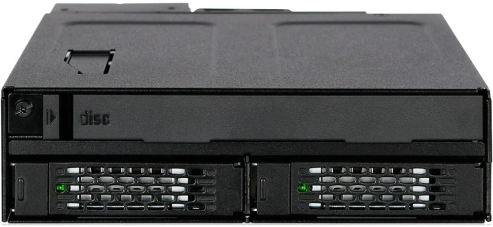 „Icy Dock Pocket“ 2 x 2,5 colio SSD / HDD + ypač plonas ODD 5,25 colio „ToughArmor“ (MB602SPO-B)