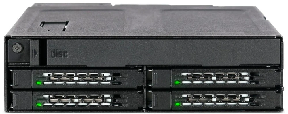 Pocket Icy Dock 4x 2.5 SATA / SAS ToughArmor (MB604SPO-B)
