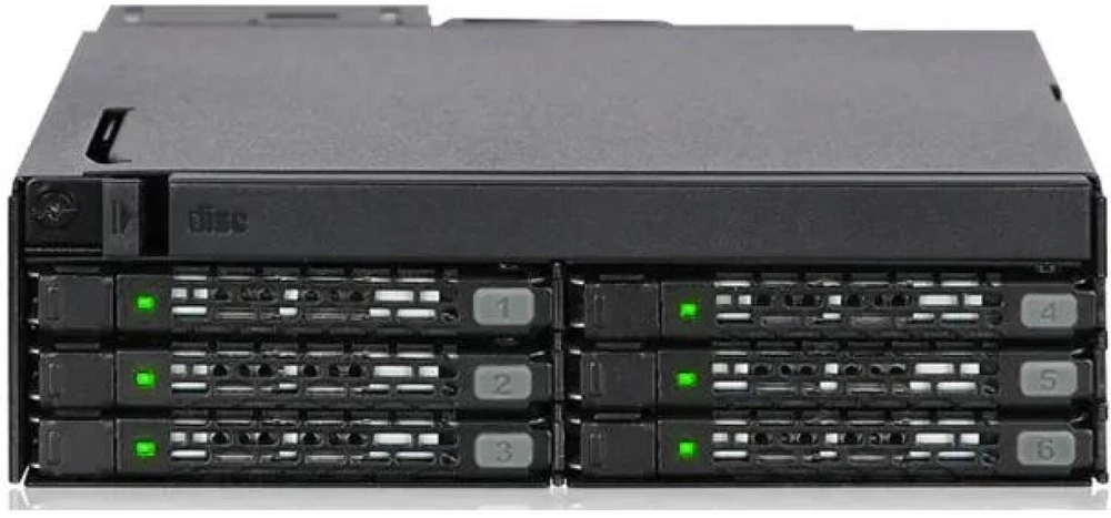 Icy Dock MB606SPO-B, Juoda, Metalas, 1 ventiliatorius (-iai), 4 cm, 12 Gbit/s, CE, REACH