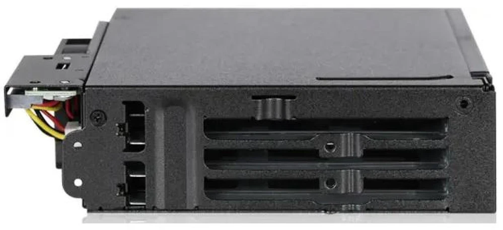 Icy Dock MB606SPO-B, Juoda, Metalas, 1 ventiliatorius (-iai), 4 cm, 12 Gbit/s, CE, REACH