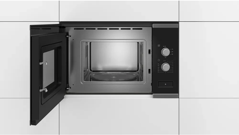 Bosch BFL520MS0 Serija 4, Įmontuojamoji mikrobangų krosnelė, Nerūdijančio plieno