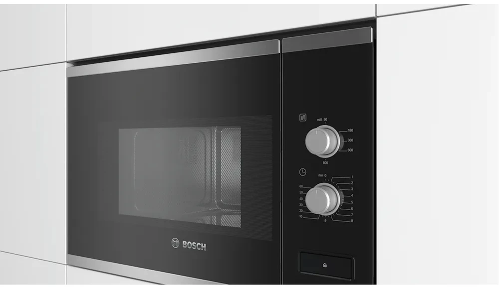 Bosch BFL520MS0 Serija 4, Įmontuojamoji mikrobangų krosnelė, Nerūdijančio plieno