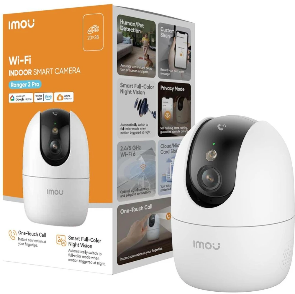 Apsaugos Kamera - Imou Ranger 2 Pro 4K Wi‑Fi 6 Pasukama Kamera