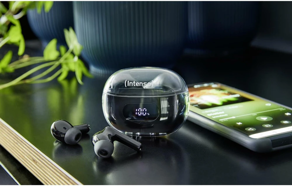 Ausinės Intenso Intenso Buds Plus T310AE, ausinės (juodas)
