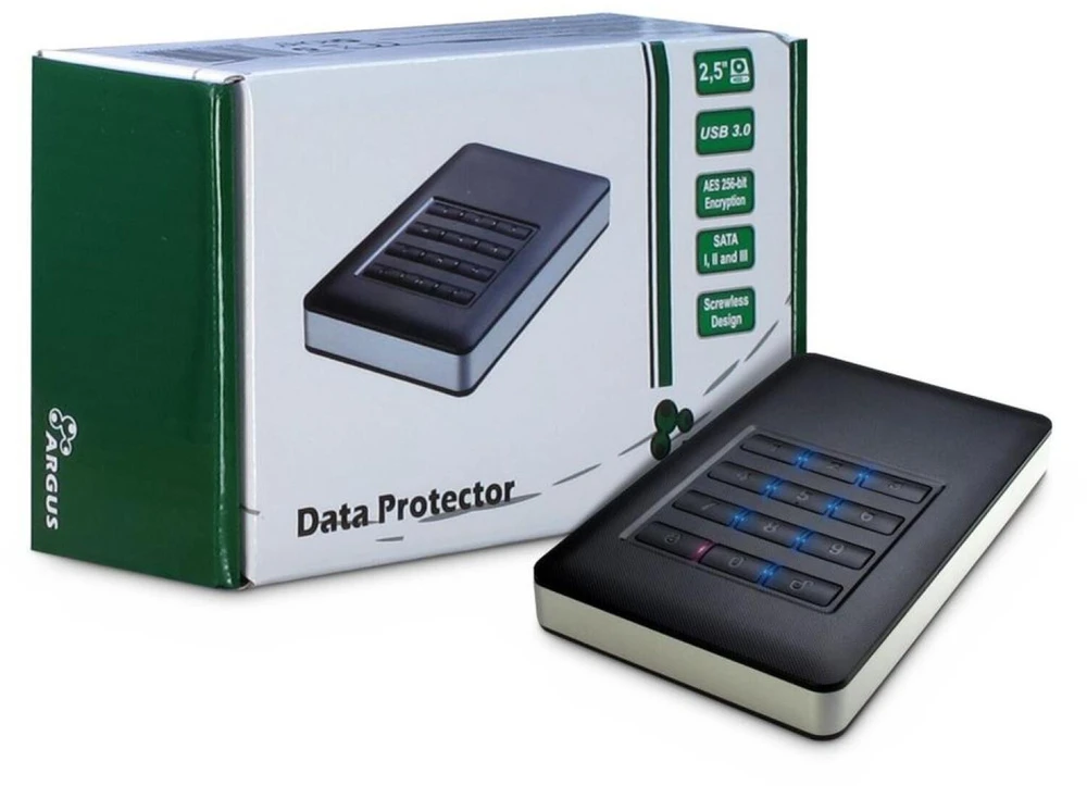Inter-Tech GD-25LK01 - HDD enclosure - 2.5" - Serial ATA,Serial ATA II,Serial ATA III - 5 Gbit/s - USB connectivity - Aliuminio,Juodas