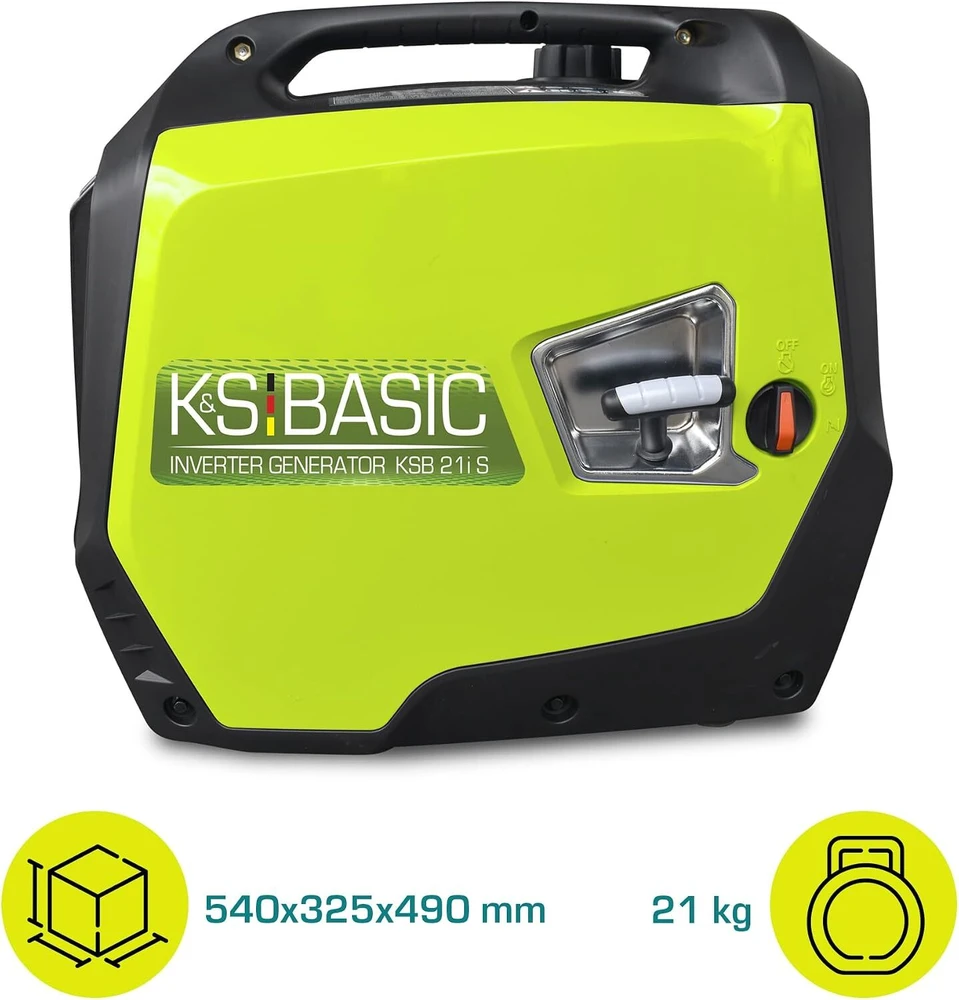 Konner & Sohnen Inverterinis benzininis generatorius 2000W, KS 21i S, KONNER &amp; SOHNEN