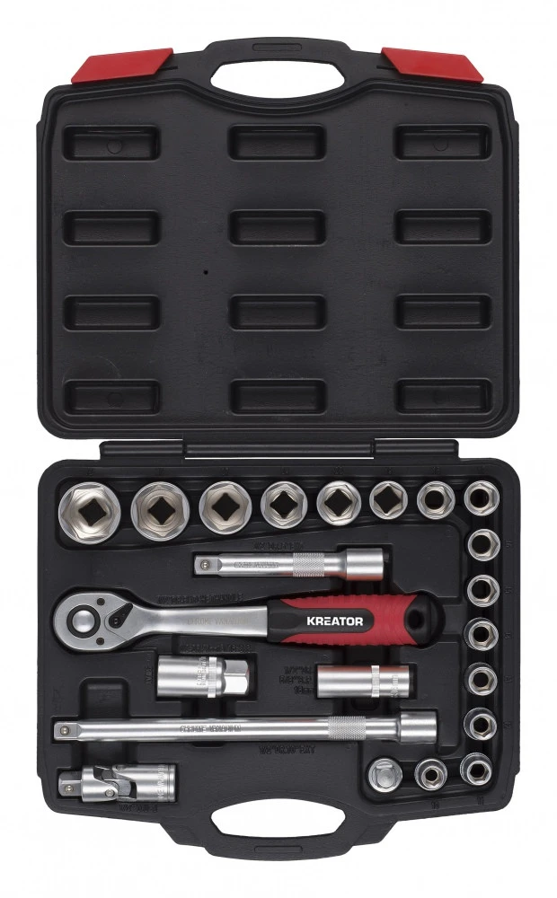 Orkaitė Kreator KRT500118 - 22-piece 1/2" naked set in case