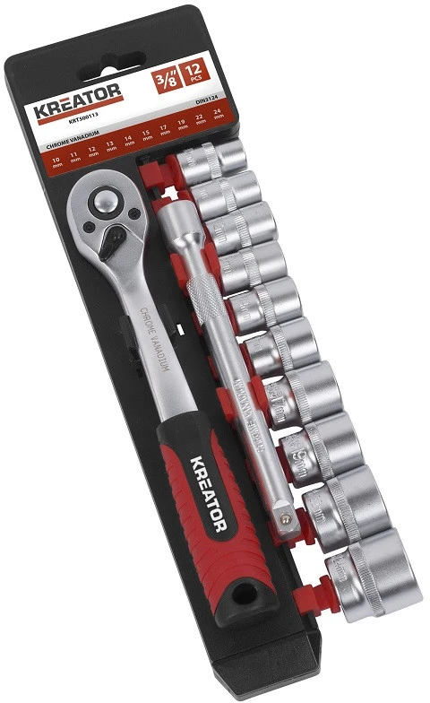 Orkaitė Kreator KRT500113 - 12-piece 3/8" naked set