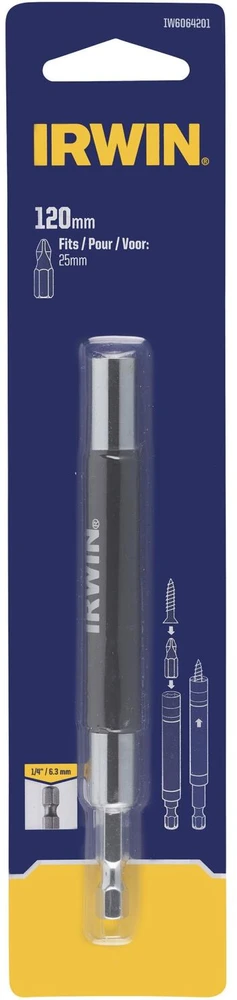 IRWIN UCHWYT MAGNETYCZNY DO BITÓW 120mm Z PROWADNICĄ..