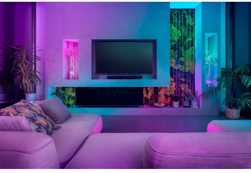 Kalėdinė girlianda Twinkly Candies 100 RGB LED USB- C, žalios spalvos laidas