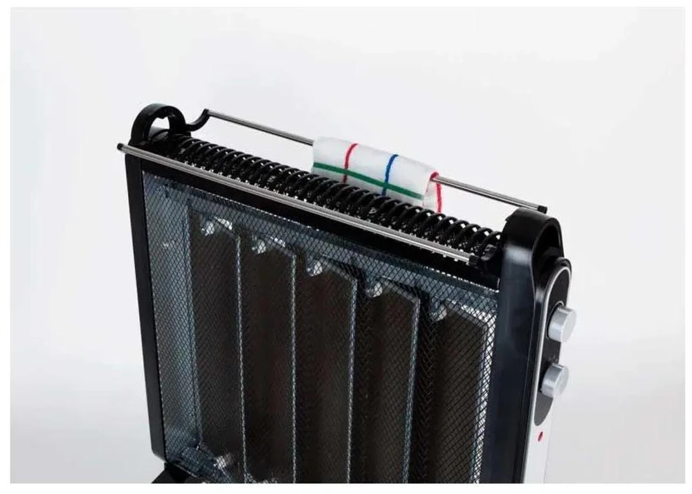 Radiatorinis šildytuvas Jata RD227N, 2000 W, juodas ir baltas