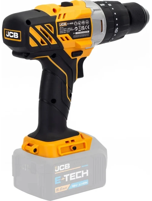 Gręžtuvas-suktuvas JCB Belaidis gręžtuvas-suktuvas 18V 45Nm (be akumuliatoriaus)