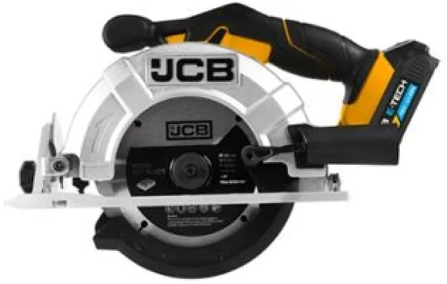 JCB diskinis pjūklas panardinamasis akumuliatorinis 18V 165mm (kompl.: akumuliatorius 2Ah, įkroviklis, krepšys)