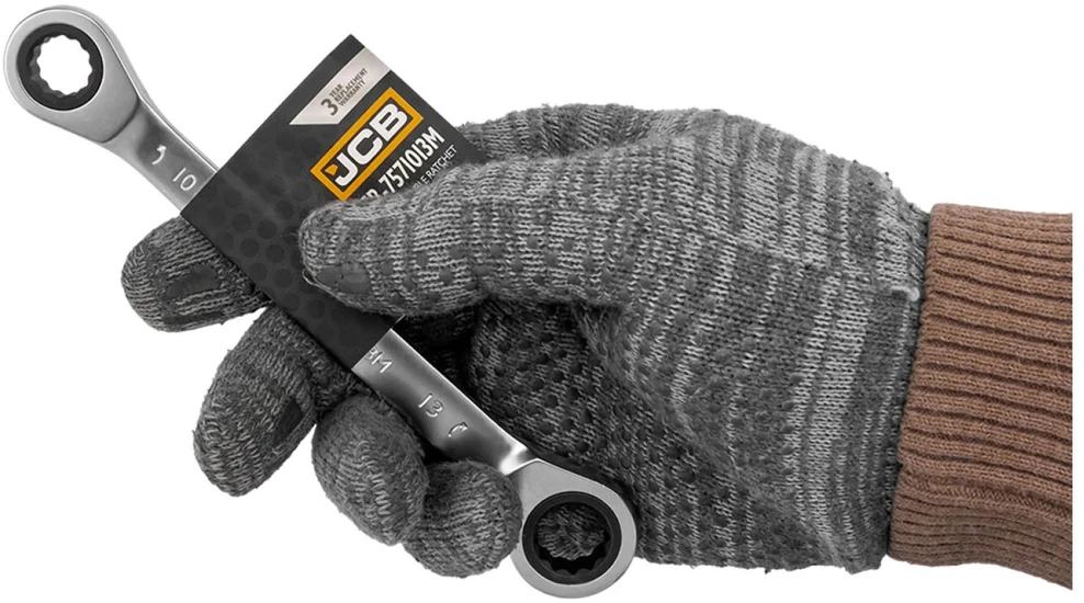 JCB Dvipusis žiedinis veržliaraktis su reketu 10x13mm