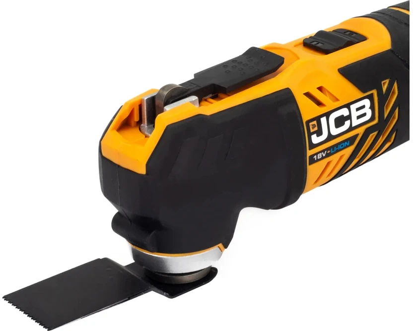 JCB 18V vibruojantis daugiafunkcis įrankis (2Ah baterija, įkroviklis, krepšys)