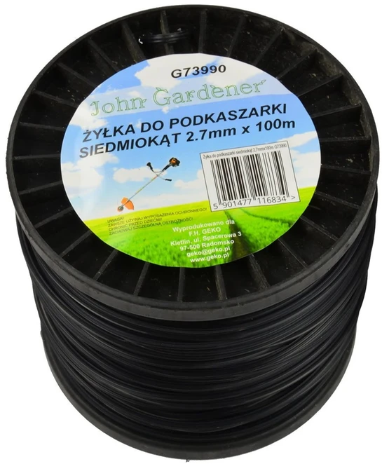 John Gardener Geko Line septyniakampei žoliapjovei 2,7 mm x 100 m (24)