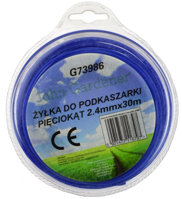 John Gardener Geko Valas do podkaszarki sześciokąt 2,4mmx30m(80)
