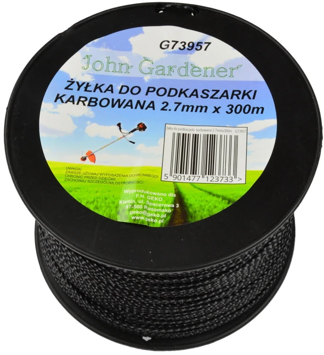 John Gardener Geko ritininis vielinis lynas žoliapjovei 2,7 mm x 300 m (8)
