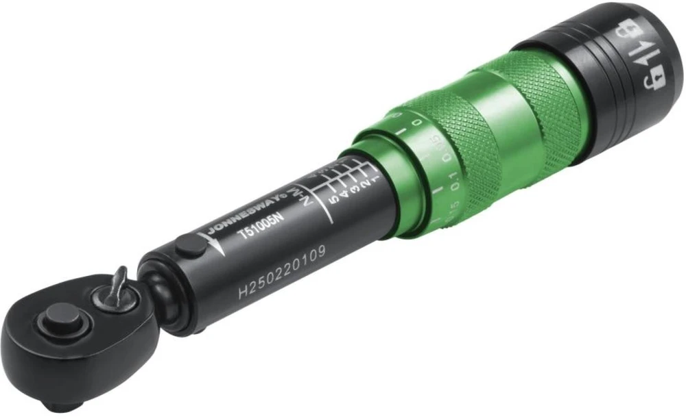 1/4'' Dinamometrinis raktas JONNESWAY T51005N; 1-5 Nm; 150 mm