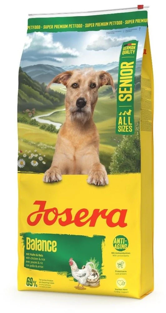 Josera Balance sausas pašaras vyresnio amžiaus šunims su paukštiena, 12,5kg