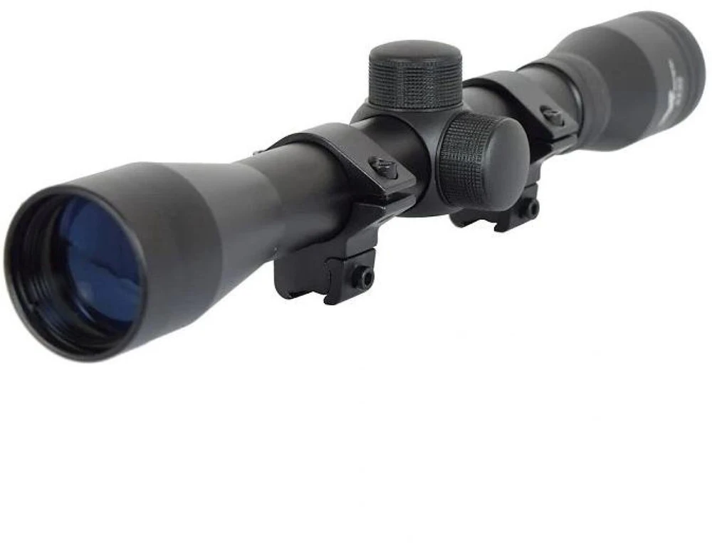 Teleskopas JS-Tactical 4×32 taikiklis su laikikliu, skirtas 11 mm bėgeliui