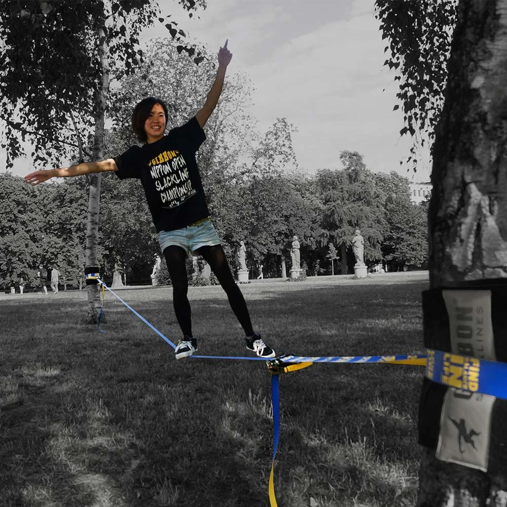 Kinija Gibbon Flow Line TreeWear Slackline Set 25m/2,5 cm