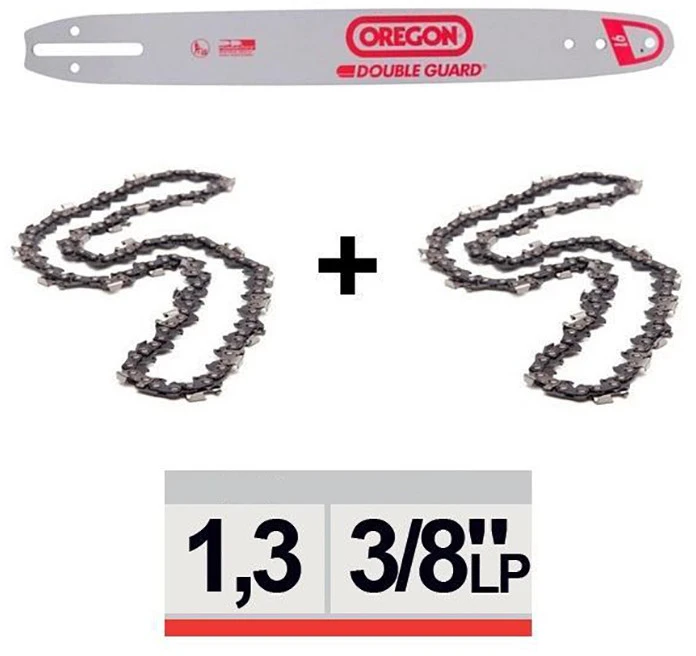 NAC Grandininio pjūklo pjovimo juosta Oregon 543437; 14''; 35 cm; 3/8''; 52; 1,3 mm + grandinė