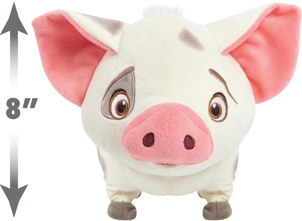 justplay Just Play Disney Moana Pua vaikštantis ir kriuksintis pliušinis žaislas 58131, 20.3cm, garsas, priedai, nuo 36 mėnesių